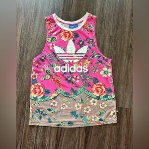 adidas x Farm Rio Firebird Jardineto Trefoil Tank Top. Size S.